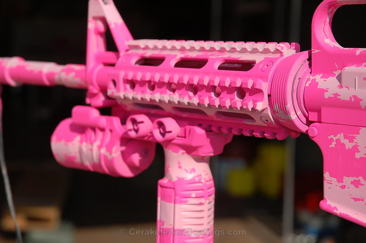 Custom AR-15 — multi-color Cerakote