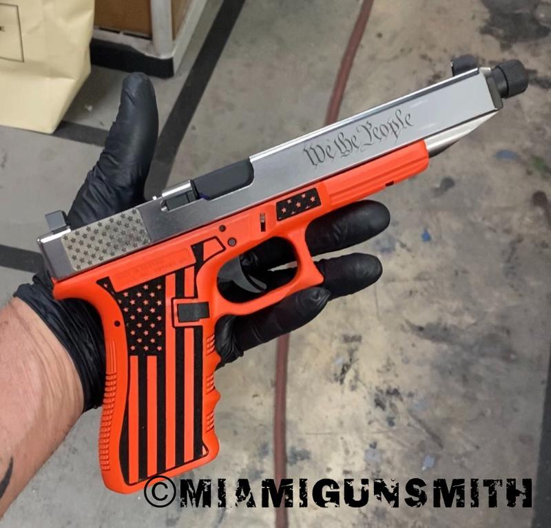 Before — H&K P7 M8 — slide refinish